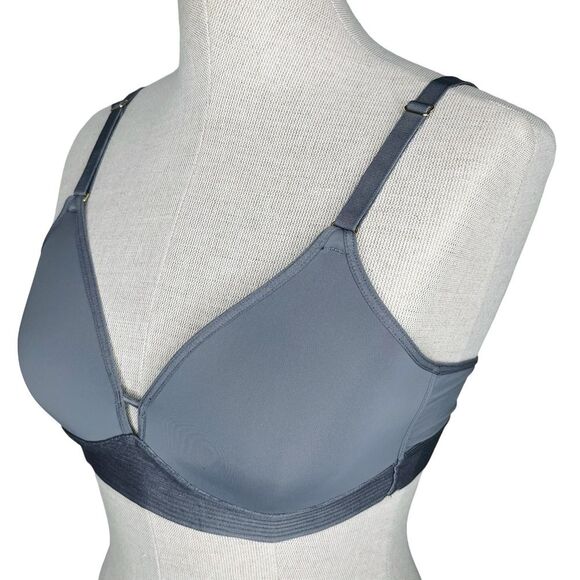 LIVELY The Spacer T-Shirt Bra sz 34C Set of TWO * Gray Black Wireless No Wire - Picture 3 of 15